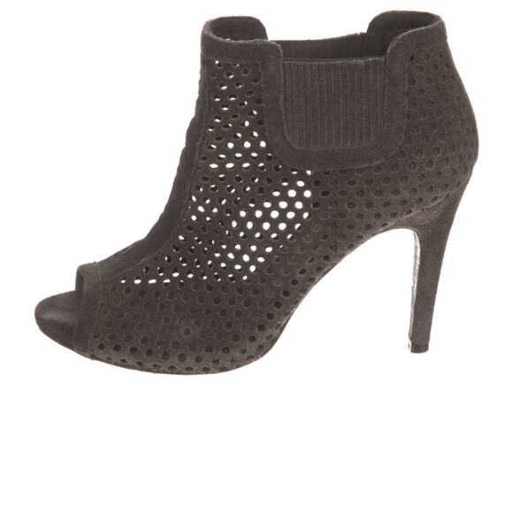 Pedro Garcia Peep Toe Ankle Boots Heels Shoes 9 - Picture 1 of 11